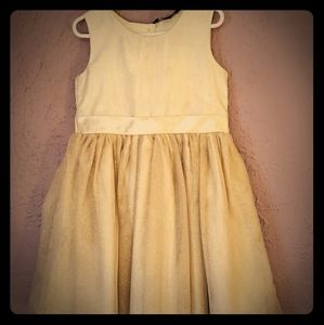 Girls gold dress